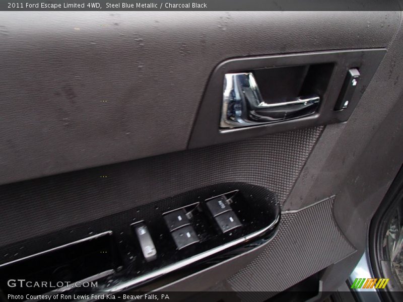 Steel Blue Metallic / Charcoal Black 2011 Ford Escape Limited 4WD