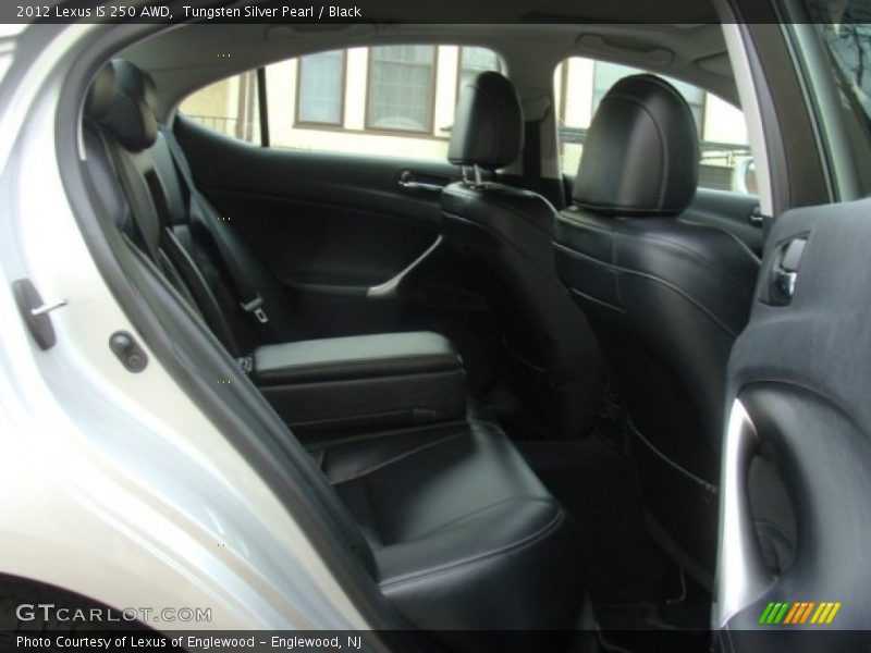 Tungsten Silver Pearl / Black 2012 Lexus IS 250 AWD
