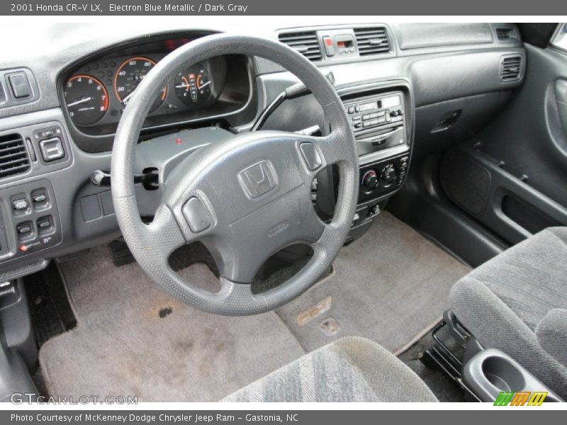 Electron Blue Metallic / Dark Gray 2001 Honda CR-V LX