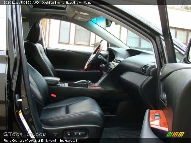 Obsidian Black / Black/Brown Walnut 2010 Lexus RX 350 AWD