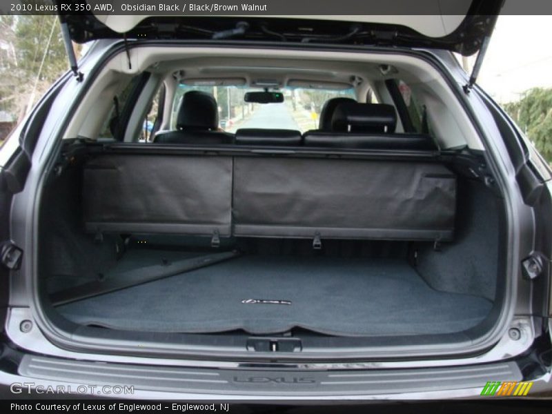 Obsidian Black / Black/Brown Walnut 2010 Lexus RX 350 AWD