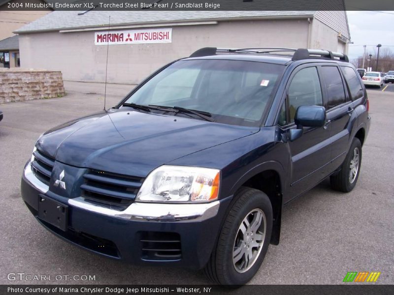 Torched Steel Blue Pearl / Sandblast Beige 2004 Mitsubishi Endeavor XLS