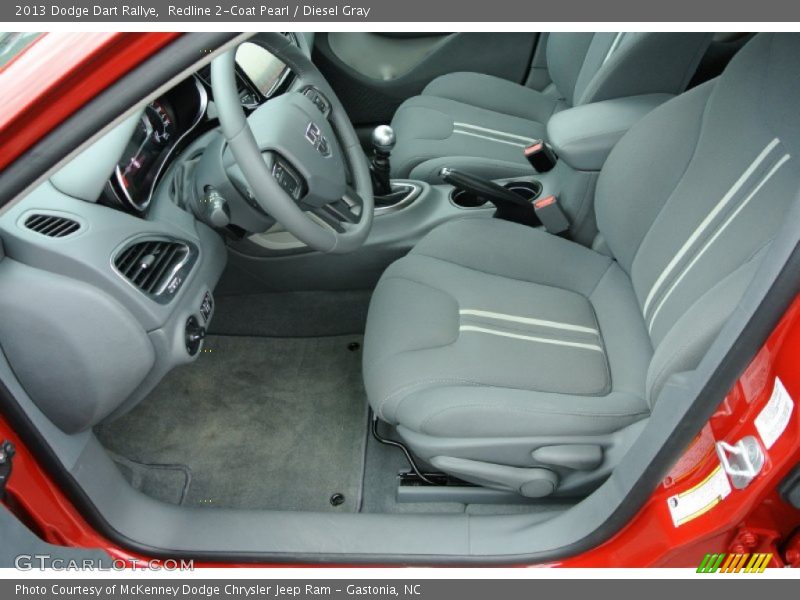  2013 Dart Rallye Diesel Gray Interior