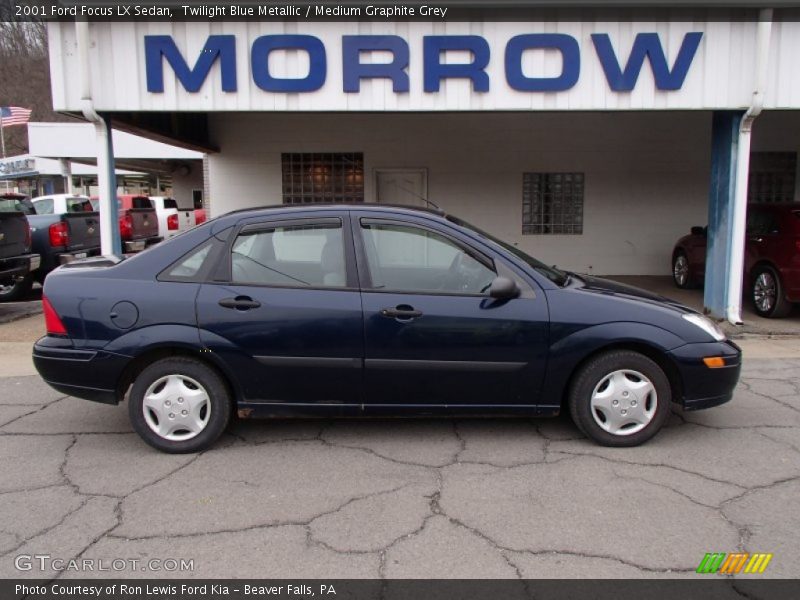 Twilight Blue Metallic / Medium Graphite Grey 2001 Ford Focus LX Sedan