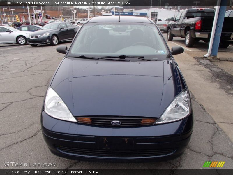 Twilight Blue Metallic / Medium Graphite Grey 2001 Ford Focus LX Sedan