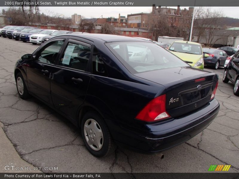 Twilight Blue Metallic / Medium Graphite Grey 2001 Ford Focus LX Sedan
