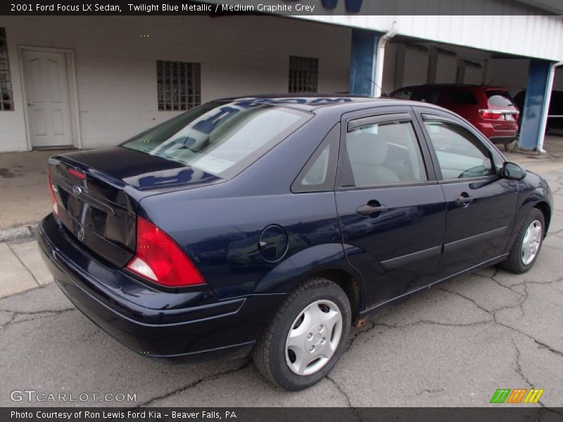 Twilight Blue Metallic / Medium Graphite Grey 2001 Ford Focus LX Sedan