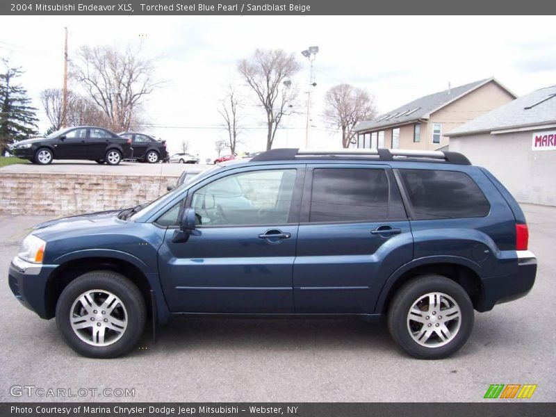 Torched Steel Blue Pearl / Sandblast Beige 2004 Mitsubishi Endeavor XLS