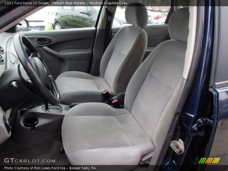 Twilight Blue Metallic / Medium Graphite Grey 2001 Ford Focus LX Sedan