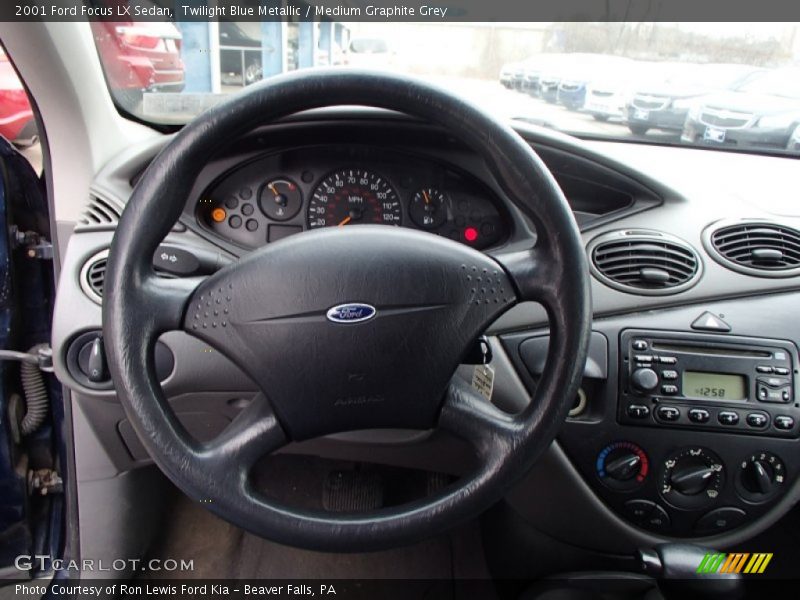 Twilight Blue Metallic / Medium Graphite Grey 2001 Ford Focus LX Sedan