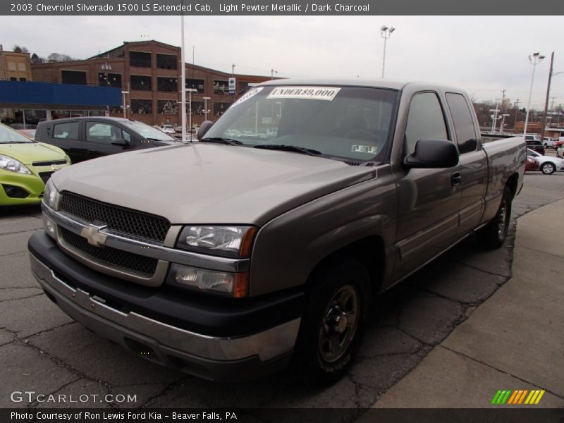 Light Pewter Metallic / Dark Charcoal 2003 Chevrolet Silverado 1500 LS Extended Cab