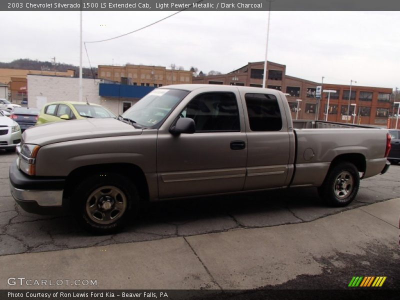 Light Pewter Metallic / Dark Charcoal 2003 Chevrolet Silverado 1500 LS Extended Cab