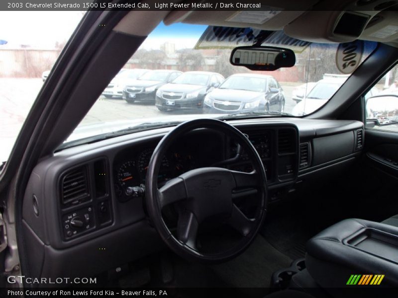 Light Pewter Metallic / Dark Charcoal 2003 Chevrolet Silverado 1500 LS Extended Cab