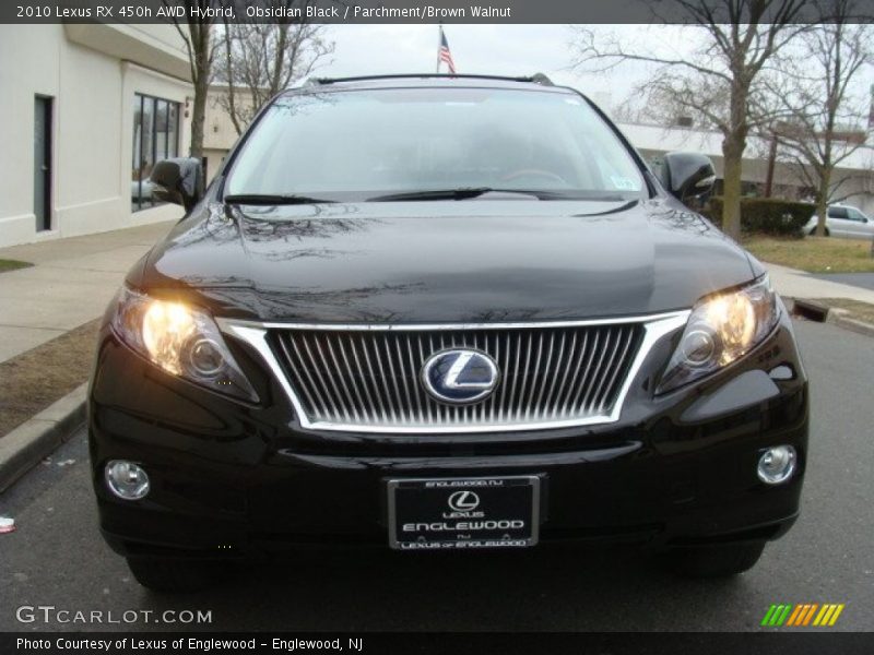 Obsidian Black / Parchment/Brown Walnut 2010 Lexus RX 450h AWD Hybrid