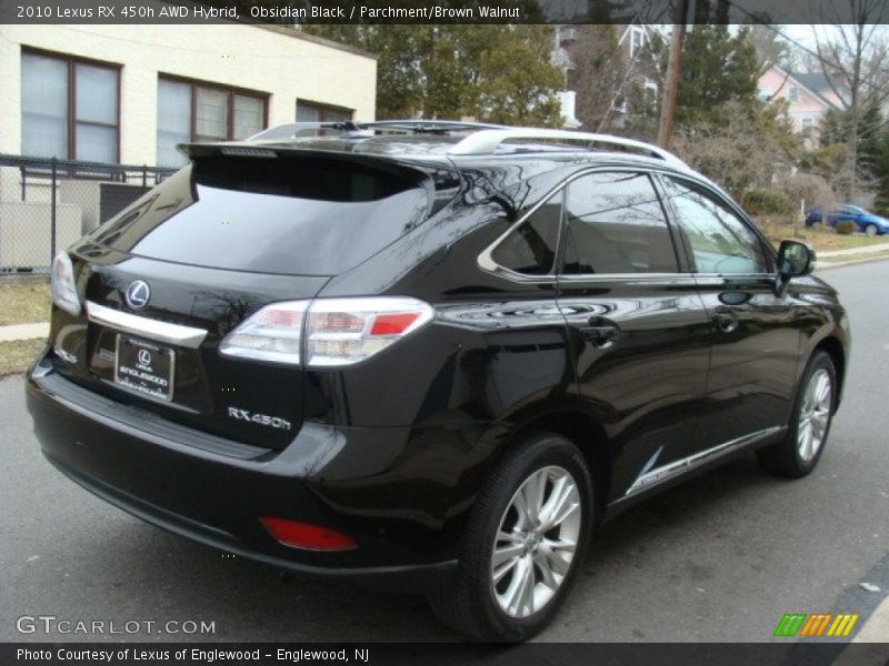 Obsidian Black / Parchment/Brown Walnut 2010 Lexus RX 450h AWD Hybrid