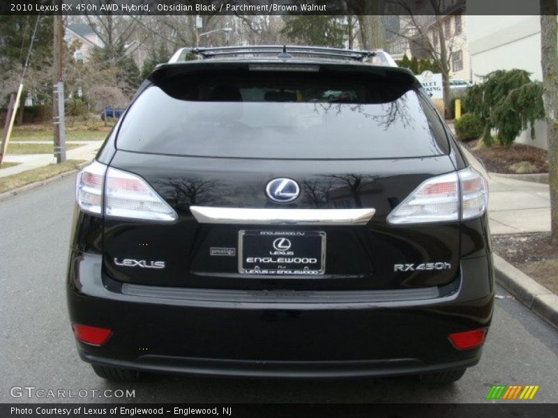 Obsidian Black / Parchment/Brown Walnut 2010 Lexus RX 450h AWD Hybrid
