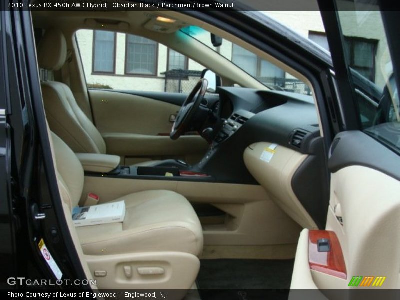 Obsidian Black / Parchment/Brown Walnut 2010 Lexus RX 450h AWD Hybrid