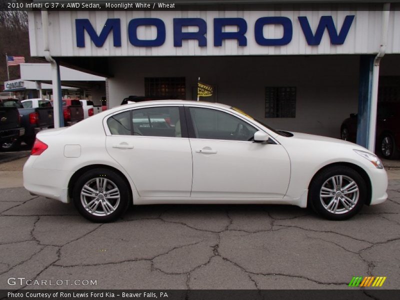Moonlight White / Wheat 2010 Infiniti G 37 x AWD Sedan