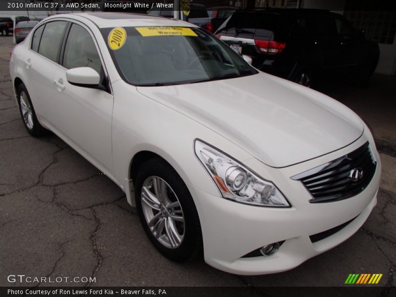 Front 3/4 View of 2010 G 37 x AWD Sedan