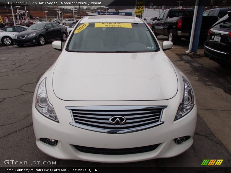 Moonlight White / Wheat 2010 Infiniti G 37 x AWD Sedan