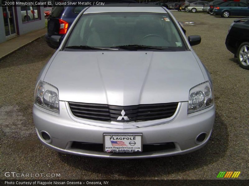 Liquid Silver Metallic / Gray 2008 Mitsubishi Galant ES