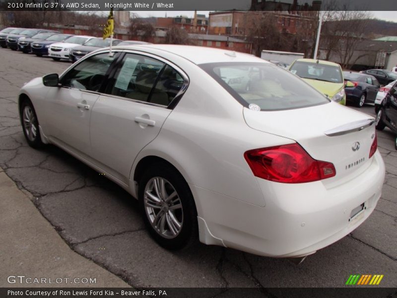 Moonlight White / Wheat 2010 Infiniti G 37 x AWD Sedan