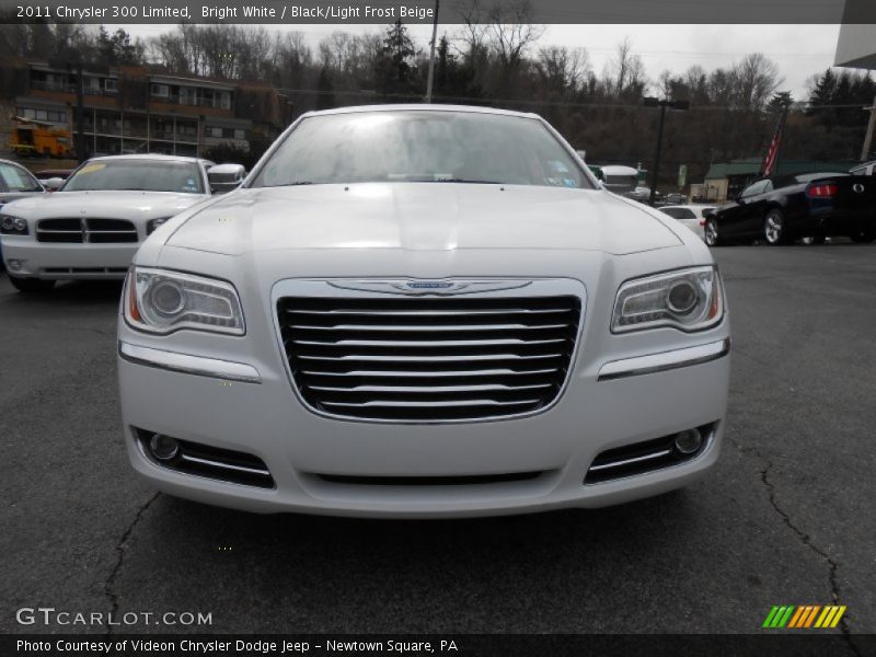 Bright White / Black/Light Frost Beige 2011 Chrysler 300 Limited