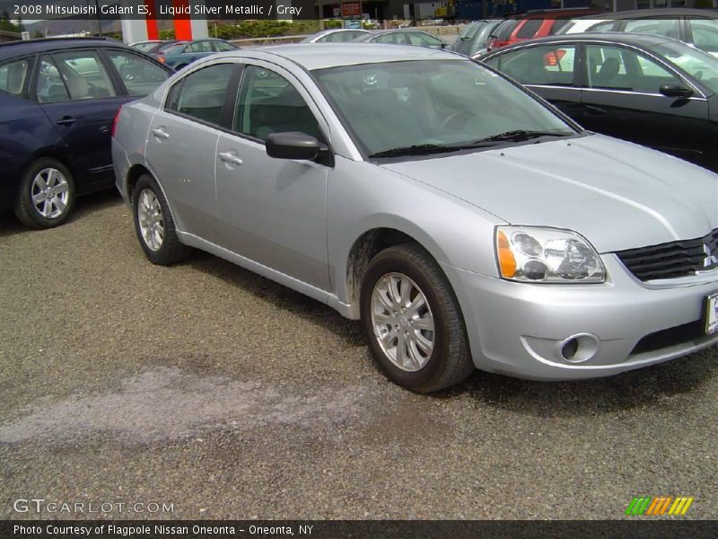 Liquid Silver Metallic / Gray 2008 Mitsubishi Galant ES