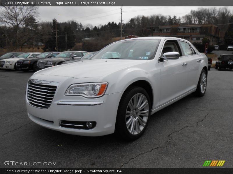Bright White / Black/Light Frost Beige 2011 Chrysler 300 Limited