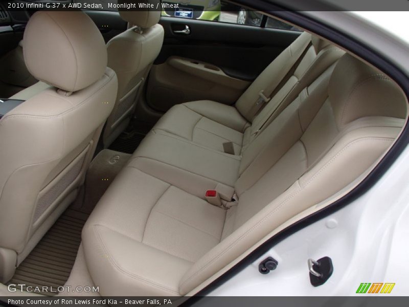 Rear Seat of 2010 G 37 x AWD Sedan