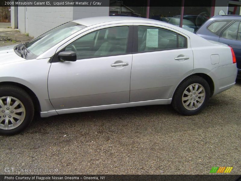 Liquid Silver Metallic / Gray 2008 Mitsubishi Galant ES