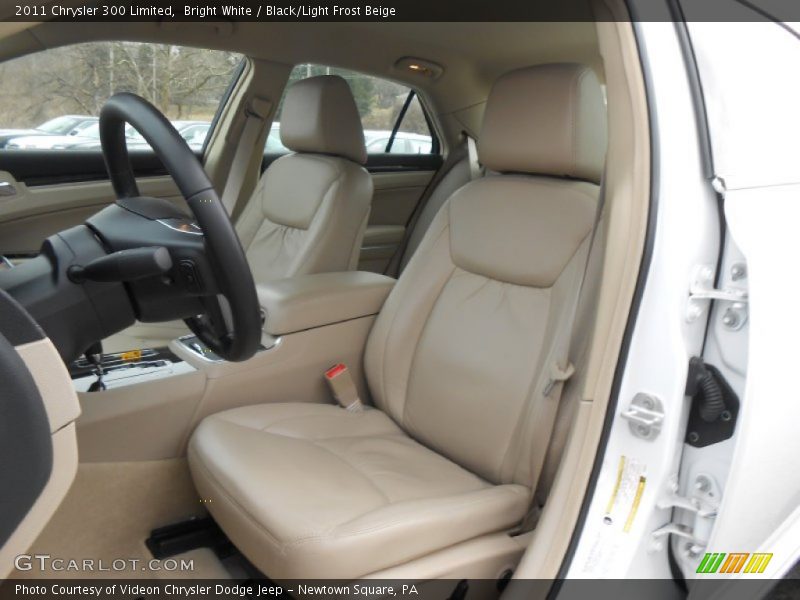 Bright White / Black/Light Frost Beige 2011 Chrysler 300 Limited