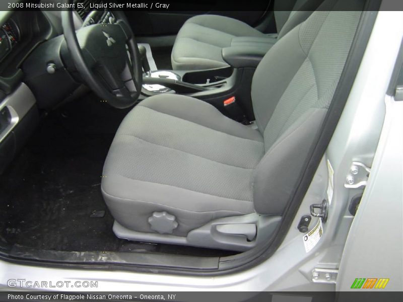 Liquid Silver Metallic / Gray 2008 Mitsubishi Galant ES