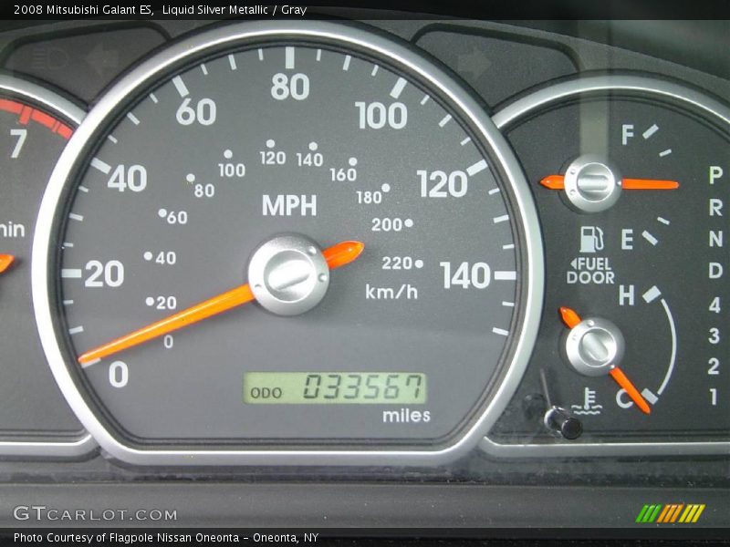 Liquid Silver Metallic / Gray 2008 Mitsubishi Galant ES