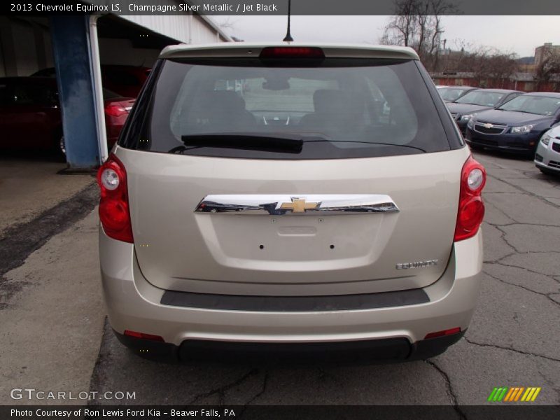 Champagne Silver Metallic / Jet Black 2013 Chevrolet Equinox LS