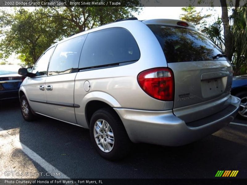 Bright Silver Metallic / Taupe 2002 Dodge Grand Caravan Sport