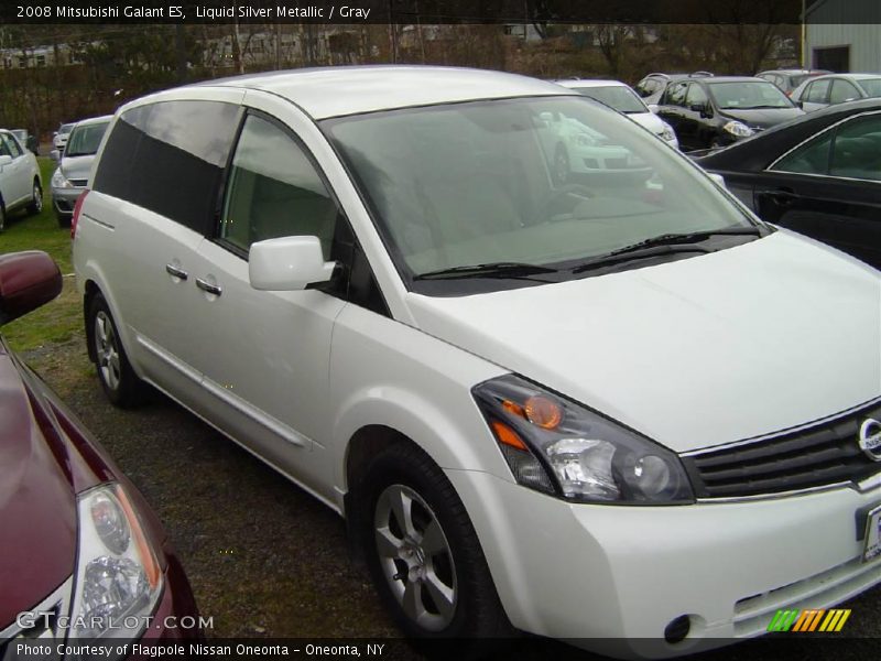 Liquid Silver Metallic / Gray 2008 Mitsubishi Galant ES