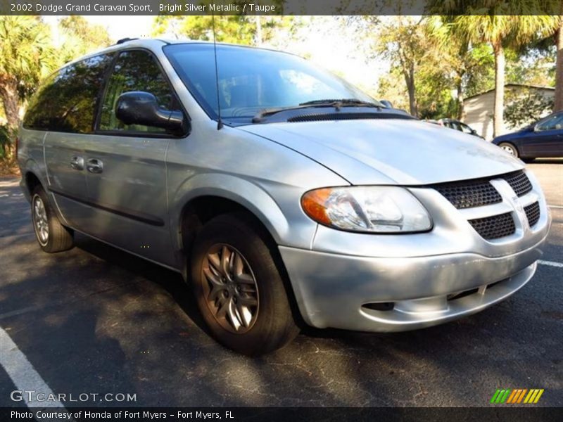 Bright Silver Metallic / Taupe 2002 Dodge Grand Caravan Sport