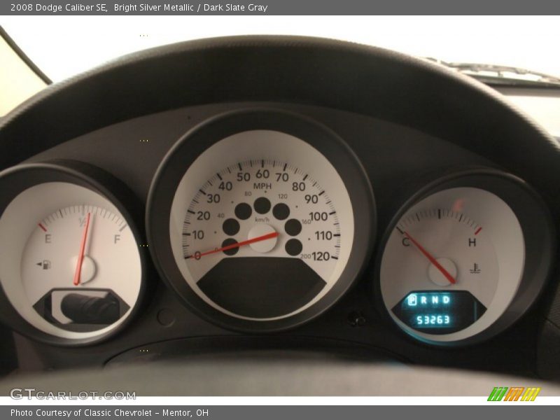 Bright Silver Metallic / Dark Slate Gray 2008 Dodge Caliber SE