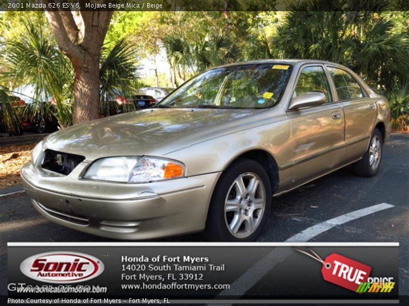 Mojave Beige Mica / Beige 2001 Mazda 626 ES V6