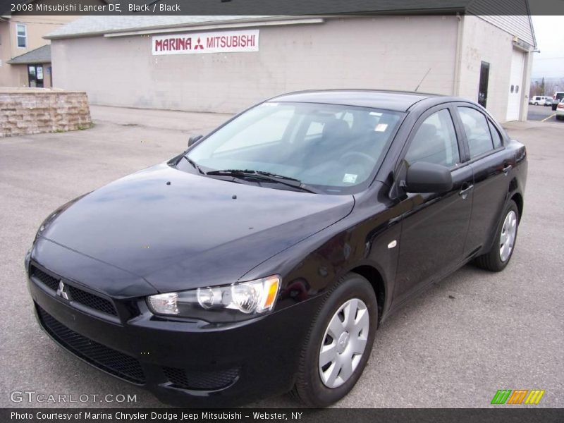 Black / Black 2008 Mitsubishi Lancer DE