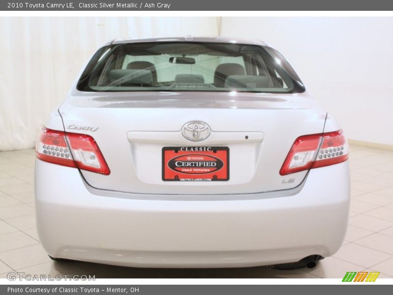 Classic Silver Metallic / Ash Gray 2010 Toyota Camry LE