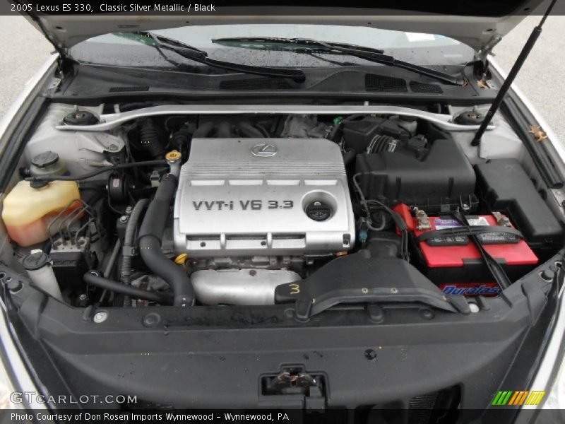 Classic Silver Metallic / Black 2005 Lexus ES 330