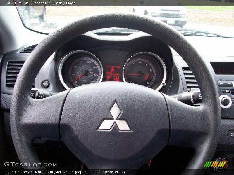 Black / Black 2008 Mitsubishi Lancer DE