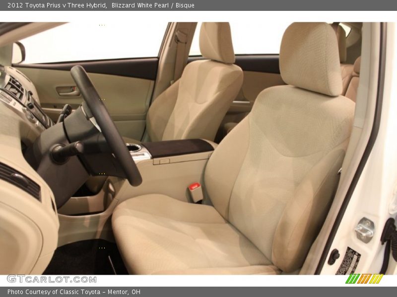 Front Seat of 2012 Prius v Three Hybrid