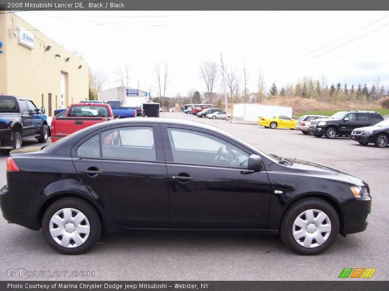 Black / Black 2008 Mitsubishi Lancer DE