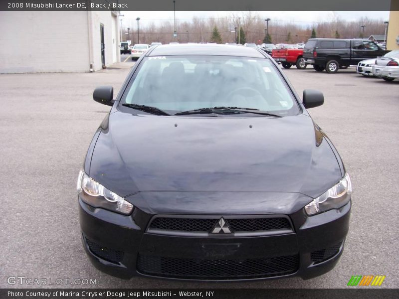 Black / Black 2008 Mitsubishi Lancer DE
