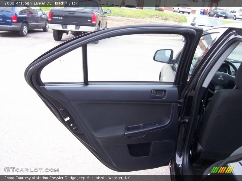 Black / Black 2008 Mitsubishi Lancer DE