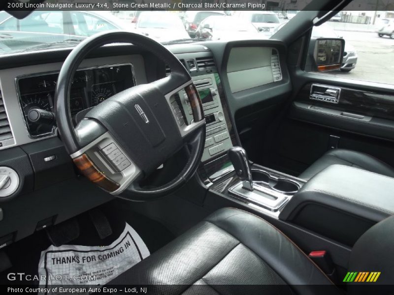 Stone Green Metallic / Charcoal Black/Caramel Piping 2008 Lincoln Navigator Luxury 4x4