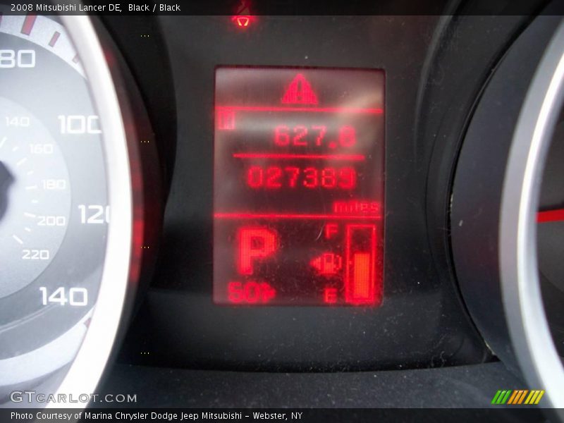 Black / Black 2008 Mitsubishi Lancer DE